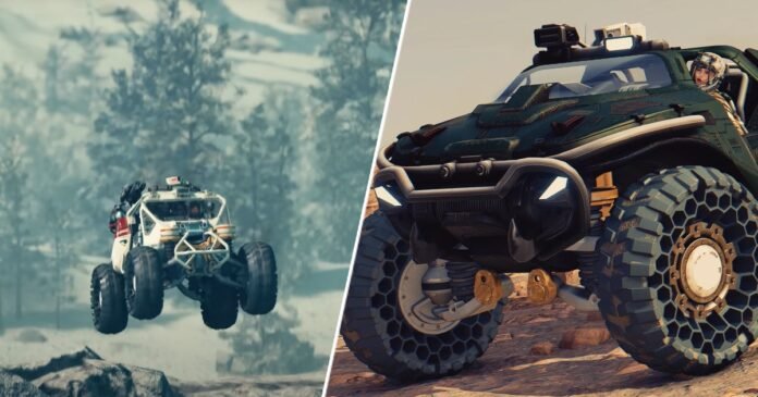 Starfield's moon buggy can do sick jumps, but it can't outrun the inevitable - modders swapping it for Halo's Warthog, a Star Wars speeder, and, er, a van