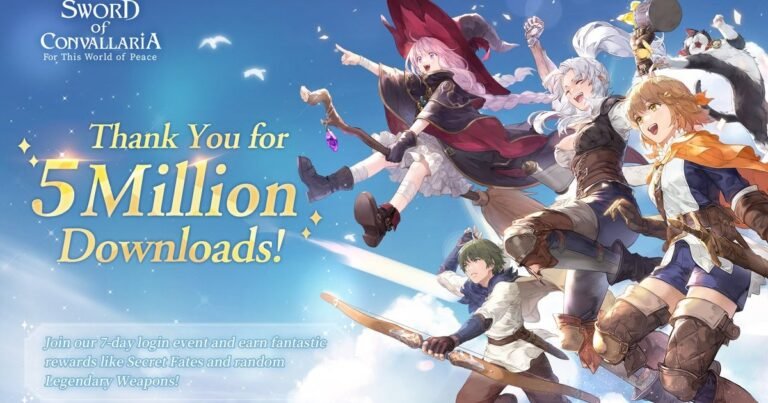 Sword of Convallaria celebrates 5 million downloads with beneficiant in-game rewards