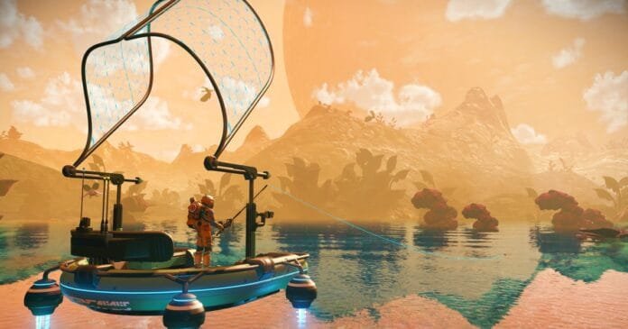 No Man’s Sky's Aquarius update brings a touch of Dredge to the cosmos by letting you become an interstellar fisherperson