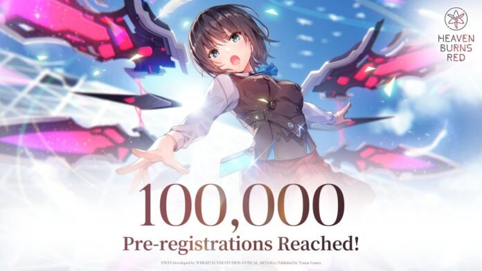 Heaven Burns Red Pre-Registration milestone art