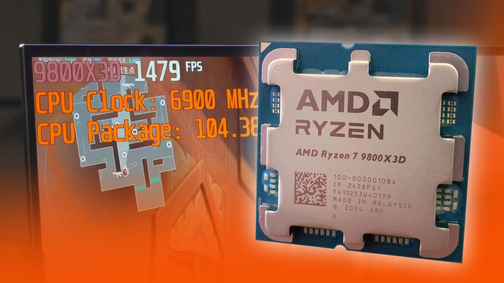 AMD Ryzen 7 9800X3D overclocked to 6.9GHz already, hits 1,500fps in CS2