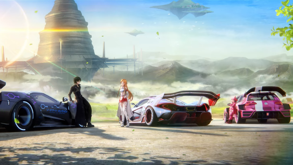 Sword Art Online characters in Racing Master