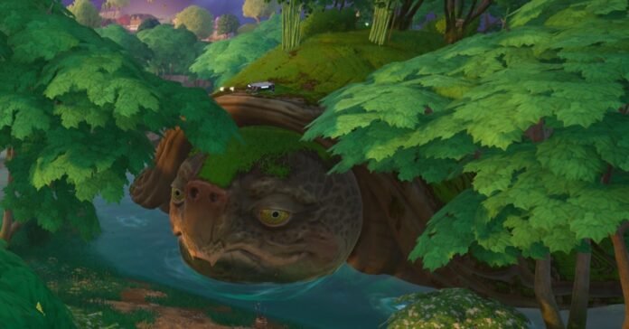 Where is the giant turtle in Fortnite?