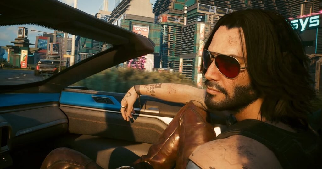 Cyberpunk 2077's 2.2 update has some neat vehicle customisation options, but the best addition is easily that you can cruise around with Keanu Reeves now